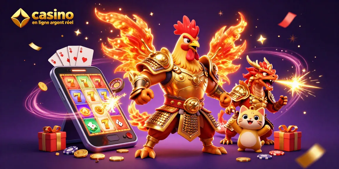 Vivez l'excitation des jeux avec casino en ligne argent réel, où des personnages colorés animent la scène.